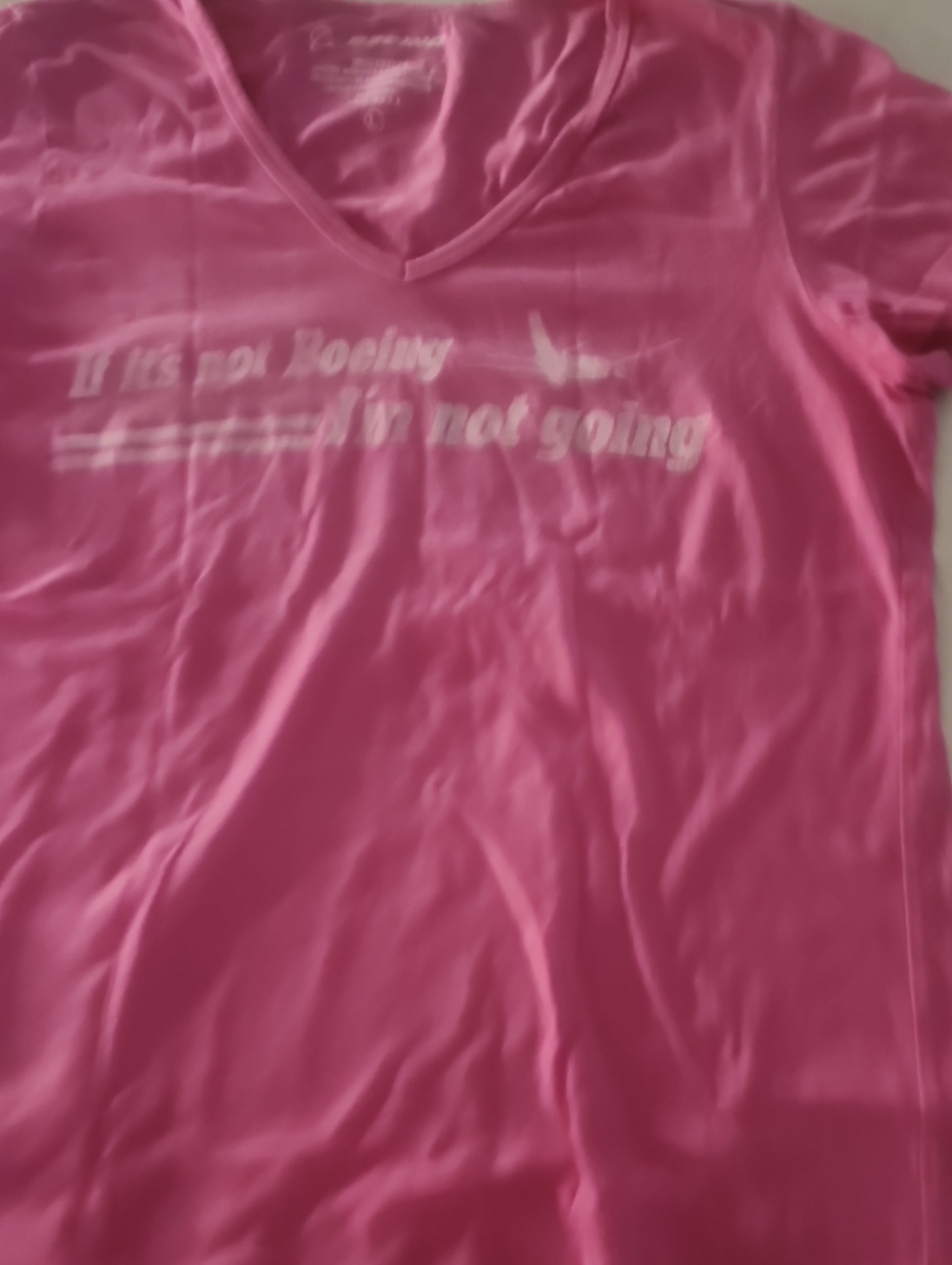 Women's Short Sleeve V-Neck Tee in Bright Pink